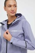 Kurtki damskie - adidas TERREX kurtka przeciwdeszczowa Multi RAIN.RDY 2.5 L damska kolor niebieski - miniaturka - grafika 1