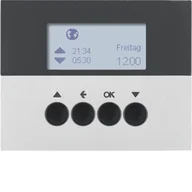 Inne akcesoria elektryczne - Berker K.5 Łącznik żaluzjowy czasowy z wyświetlaczem do sterownika żaluzjowego Berker.Net, alu, lakierowany - miniaturka - grafika 1