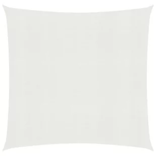 vidaXL Żagiel przeciwsłoneczny, 160 g/m, biały, 5x5 m, HDPE vidaXL - Parasole ogrodowe - miniaturka - grafika 1
