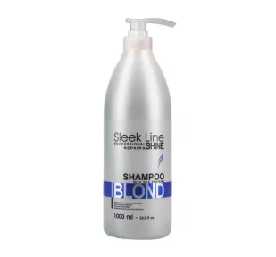 Stapiz Sleek Line Blond Shampoo Szampon z jedwabiem do włosów blond 1000 ml - Szampony do włosów - miniaturka - grafika 6