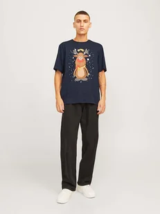 Jack & Jones Koszulka w kolorze granatowym - Koszulki męskie - miniaturka - grafika 1