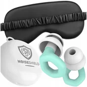 Akcesoria do bielizny - Wygodne zatyczki stopery do uszu silikonowe wielorazowe + opaska na oczy - miniaturka - grafika 1