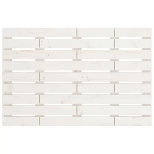 Wezgłowie łóżka, białe, 96x3x63 cm, lite drewno sosnowe Lumarko! - Inne meble do sypialni - miniaturka - grafika 5