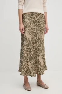 Pepe Jeans spódnica PIETY kolor zielony maxi rozkloszowana PL901162 - Spódnice - miniaturka - grafika 1