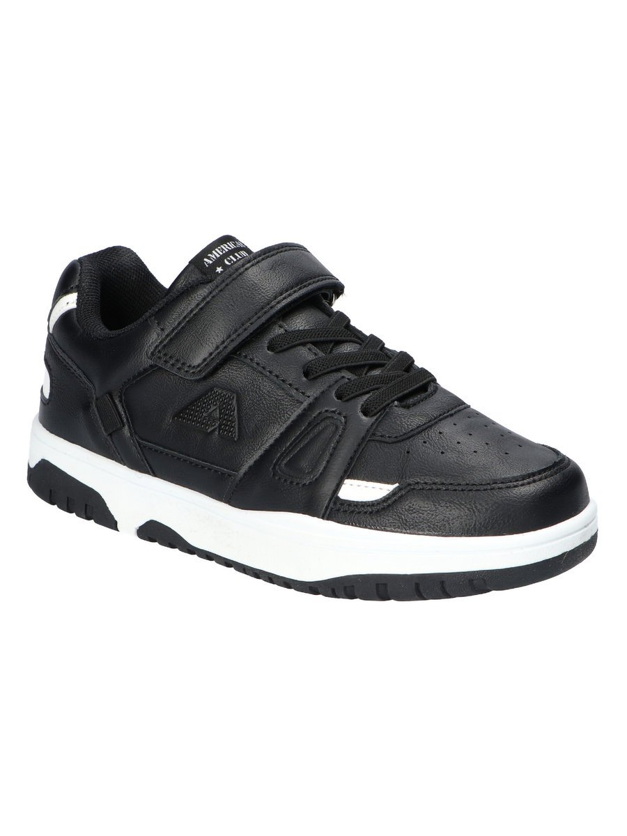 Chłopięce sneakersy na rzep czarne American Club r.32