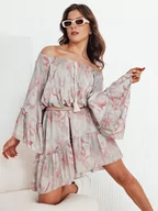 Sukienki - Sukienka hiszpanka FIONUALA szara Dstreet EY2482 - miniaturka - grafika 1