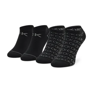 Zestaw 2 par stopek damskich Calvin Klein 701218779 Czarny - Skarpetki damskie - miniaturka - grafika 1