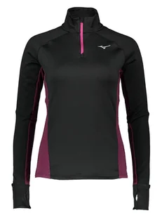 Mizuno Koszulka funkcyjna "Warmalite" w kolorze czarno-różowym - Koszulki sportowe damskie - miniaturka - grafika 1