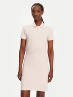 Sukienki - Lacoste Sukienka codzienna EF5473 Różowy Slim Fit - miniaturka - grafika 1