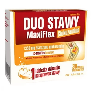 Polski Lek GLUKOZAMINA DUO STAWY MAXIFLEX 30 szt. - Stawy, mięśnie, kości - miniaturka - grafika 1