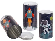 Skarbonki - Metalowa Skarbonka Kosmos – Mały Krok Dla Portfela, Wielki Dla Oszczędności - miniaturka - grafika 1