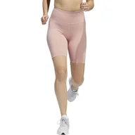 Spodenki damskie - Spodenki damskie Adidas Optime Bike dopasowane kolarki różowe-XS - miniaturka - grafika 1