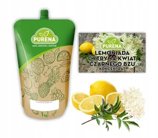 Koncentrat lemoniady cytryna-kwiat czarnego bzu Purena (6x1kg) - Syropy i koncentraty owocowe - miniaturka - grafika 1