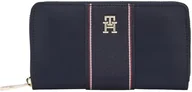 Portfele - TOMMY HILFIGER Damski portfel POPPY LRG ZA AW0AW17271 Zip Around Wallet, NIEBIESKI (Space Blue Corp), OS, Blue Space Blue Corp, OS - miniaturka - grafika 1
