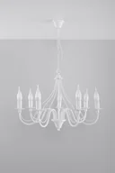 Lampy sufitowe - Sollux Lighting Żyrandol MINERWA 7 biały - miniaturka - grafika 1