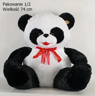 Deef Panda z kokardą XXL 03458 - Maskotki i pluszaki - miniaturka - grafika 1