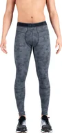 Bielizna sportowa męska - SAXX Leginsy sportowe długie męskie 2w1 SAXX KINETIC Optic Camo- szare M - miniaturka - grafika 1