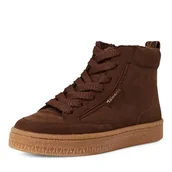 Botki damskie - Tamaris Damskie sztyblety Lace Boot Flat 1-25203-45, Mocca, 39 EU, Mocca, 39 EU - miniaturka - grafika 1