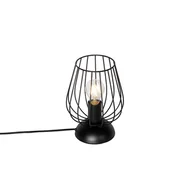 Lampy stojące - QAZQA Nowoczesna lampa stołowa czarna - Palica - miniaturka - grafika 1