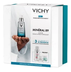 Vichy Minéral 89 zestaw Serum do twarzy 50 ml + krem do twarzy na dzień 15 ml + krem do twarzy na noc 15 ml + woda micelarna 100 ml dla kobiet - Zestawy kosmetyków damskich - miniaturka - grafika 2