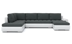 Duży narożnik rozkładany, lewy, Tokio II, 300x200x75 cm, ciemny szary, czarny - Narożniki Duży narożnik rozkładany, lewy, Tokio II, 300x200x75 cm, ciemny szary, czarny - Narożniki - miniaturka - grafika 1