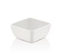 Miski i półmiski - MISKA Z MELAMINY KWADRATOWA BIAŁA 12,5 x 12,5 x 6,5 cm - miniaturka - grafika 1