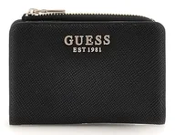 Portfele - GUESS Laurel SLG Zip ARND Card Case, Portfele damskie, Jeden, czarne, Taglia Unica - miniaturka - grafika 1