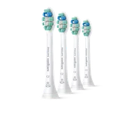 Końcówki do szczoteczek elektrycznych - Końcówki Philips Sonicare C2 Optimal Plaque Defence HX9024/10 - białe 4 szt. - miniaturka - grafika 1