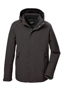 Kurtki męskie - killtec Męska kurtka funkcyjna/kurtka outdoorowa z odpinanym kapturem KOW 4 MN JCKT, heban, 5XL, 41843-000 - miniaturka - grafika 1