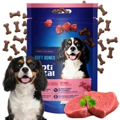 Przysmaki dla psów - Miękkie kosteczki z wołowiną, przysmak dla psa OptiVital 90 g - miniaturka - grafika 1