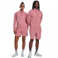 Bluzy męskie - Bluza treningowa uniseks nierozpinana bez kaptura Under Armour UA Summit Knit 1/2 Zip - różowa - miniaturka - grafika 1