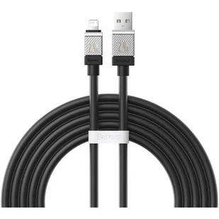 Kabel szybko ładujący Baseus USB-A do Lightning  CoolPlay Series 2m, 2.4A (czarny) - Kable - miniaturka - grafika 1