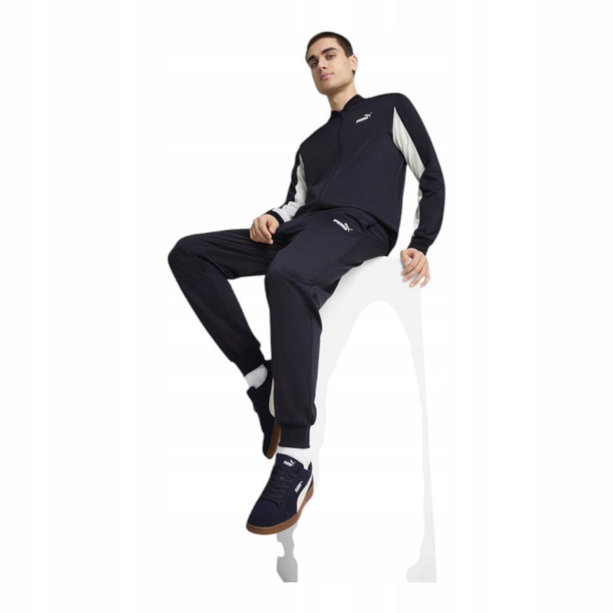 PUMA MĘSKI DRES KOMPLETNY POLY BASEBALL SUIT GRANATOWY r.XL