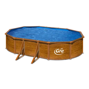 Basen ogrodowy stalowy Pacific aqua 500x300x120cm GRE - Baseny ogrodowe - miniaturka - grafika 1