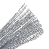 Dekoratorstwo - DRUTY DRUCIKI KREATYWNE SREBRNE FLORYSTYCZNE OZDOBNE DO KWIATÓW BOMBKI 35SZ - miniaturka - grafika 1