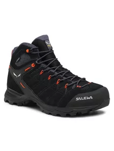 Salewa Trekkingi Ms Alp Mate Mid Wp 61384-0996 Czarny - Buty trekkingowe męskie - miniaturka - grafika 1