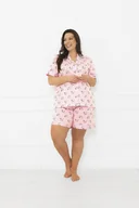 Piżamy damskie - Piżama damska krótki rękaw, krótkie spodnie Kiota - Italian Fashion - miniaturka - grafika 1