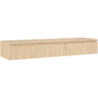 Szafki łazienkowe - Mexen Rivel szafka łazienkowa podumywalkowa 160 cm z blatem, 1 szuflada, ryflowana , dąb - 91A20-16023-1-BFC81 - miniaturka - grafika 1