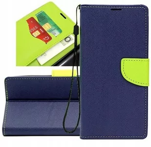 Etui do Sony Xperia X F5121 Fancy Diary granatowy Case Pokrowiec Obudowa Futerał - Etui i futerały do telefonów - miniaturka - grafika 1