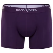 Majtki męskie - COMFYBALLS Bokserki do biegania LONG PERFORMANCE purple - miniaturka - grafika 1