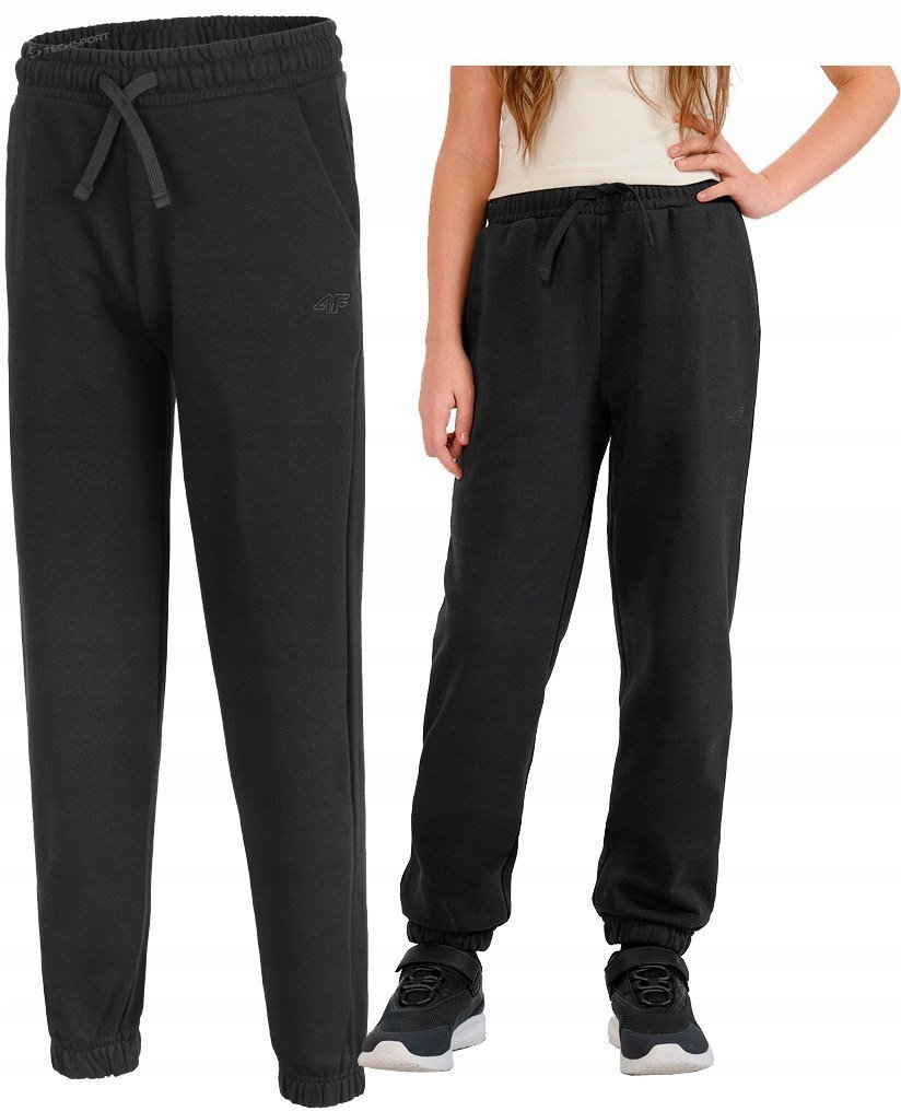 4F DZIEWCZÄCE SPODNIE DRESOWE BAWEĹNA / rozm 128