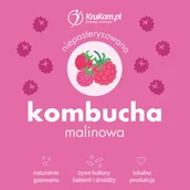 Zdrowa żywność - Kombucha malinowa 500ml - miniaturka - grafika 1