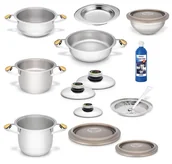 Zestawy garnków i patelni - Zestaw Naczyń Zepter Standard - 18EL. Garnki Z-Line - miniaturka - grafika 1
