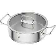 Patelnie - Zwilling Patelnia sauté z uchwytami i pokrywą Pro 28cm 65127-280-0 - miniaturka - grafika 1