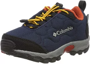 Buty dla chłopców - Columbia FIRECAMP SLEDDER 3 wodoszczelne buty sportowe, Niebieski Collegiate Navy X Flame, 34 EU - grafika 1