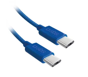 SBS USB-C - USB-C 60W 1,5m Niebieski - Kable USB - miniaturka - grafika 1