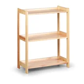 Szafy i regały magazynowe - B2B Partner Drewniany regał, 3 półki, 890x680x335 mm 11030 - miniaturka - grafika 1