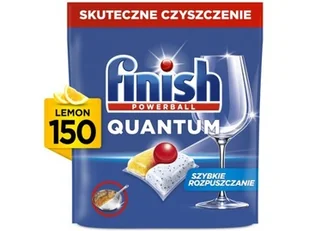 Kapsułki do zmywarki Finish Powerball Quantum All in 1 Lemon 150 szt. - Akcesoria i części do zmywarek - miniaturka - grafika 1