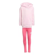 Zestawy damskiej odzieży sportowej - adidas Dziewczynki TRAIN ESSENTIALS GAME & GO SET, clear pink/white, 7-8 Years - miniaturka - grafika 1