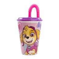 Kubki dla dzieci - Kubek / Bidon ze słomką STOR 74530 430 ml Psi Patrol Skye (różowy) Stor - miniaturka - grafika 1